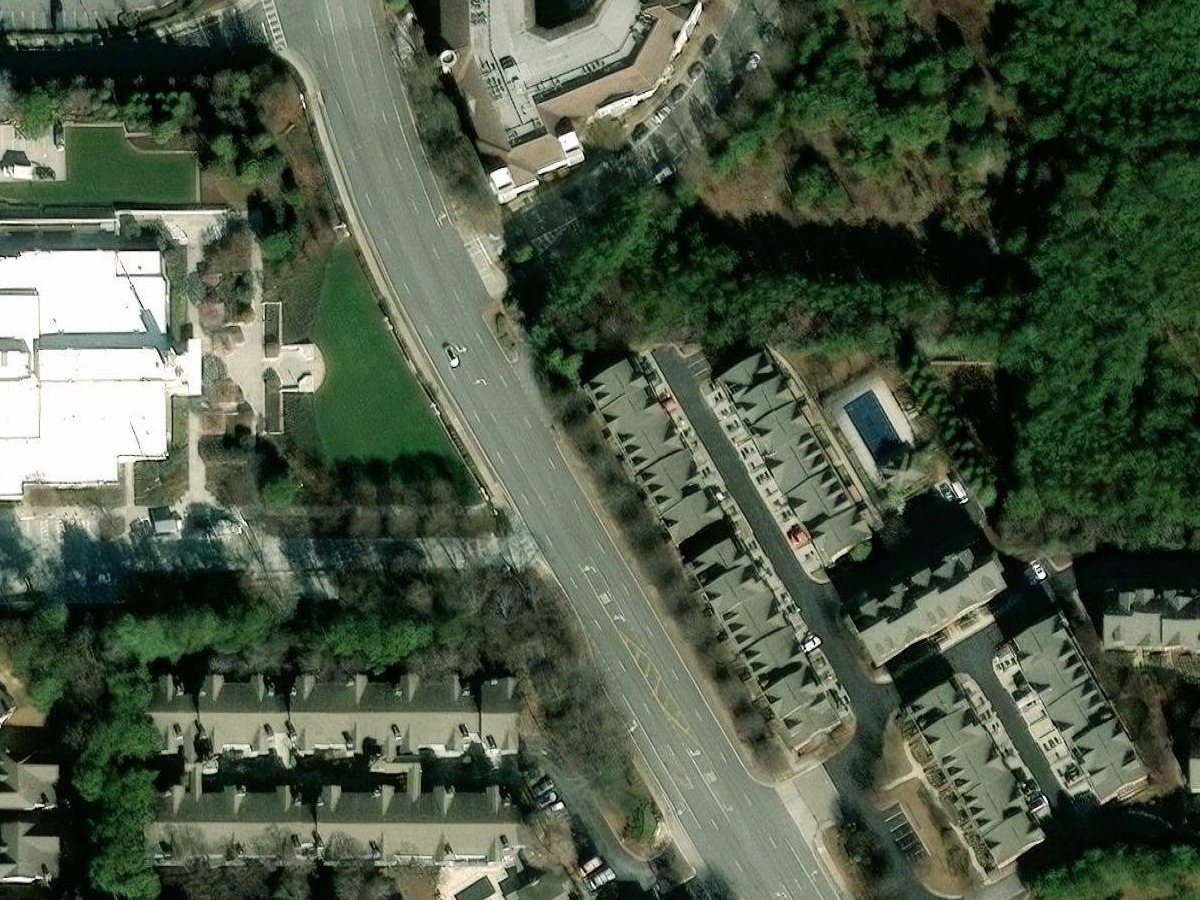 Satellite view of a multifamily property opened inside MeasureIQ